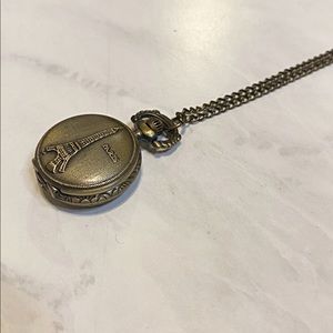 Eiffel Tower Watch Necklace